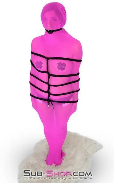 1517DL      Sheer Encasement Pink Silk Full Body Sack - MEGA Deal