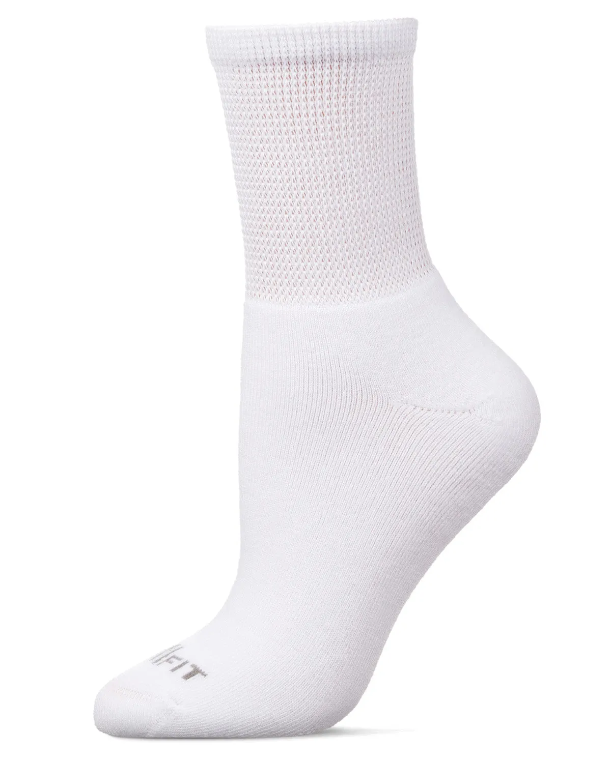 2 Pair Pack Diabetic Full Cushioned Quarter Socks