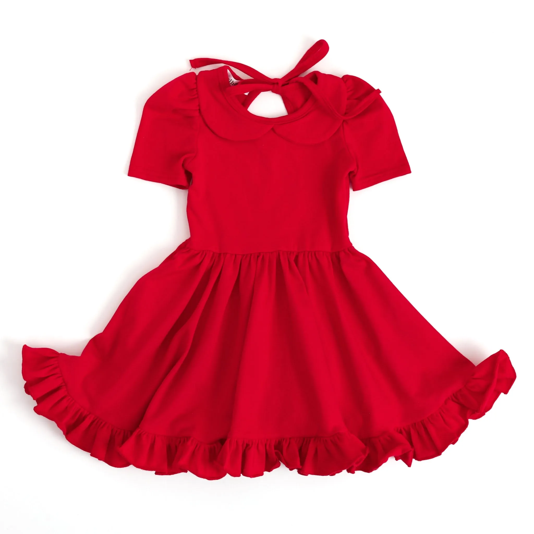 Apple Red Twirl Dress