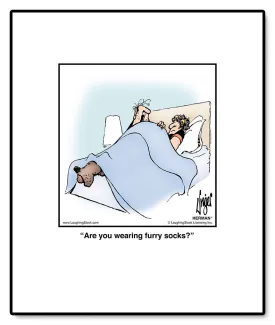 Are you wearing furry socks?