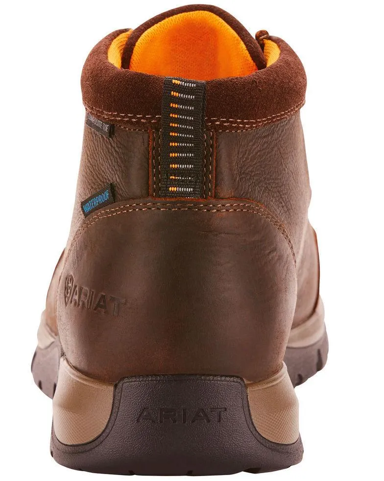 Ariat Men's Edge Brown Lite Waterproof Safety Toe Moc 10024956