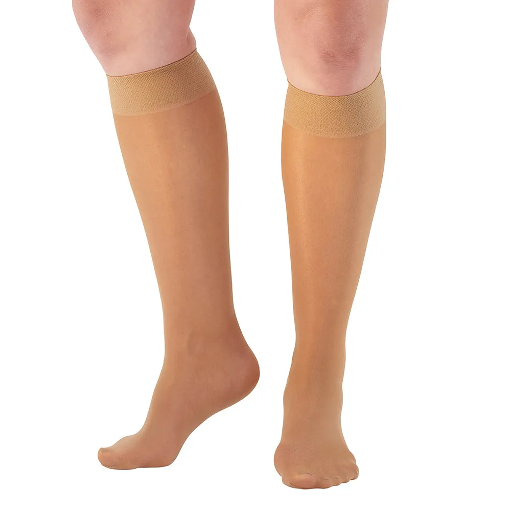 AW Style 76 Soft Sheer Knee Highs - 8-15 mmHg (3 Pack)