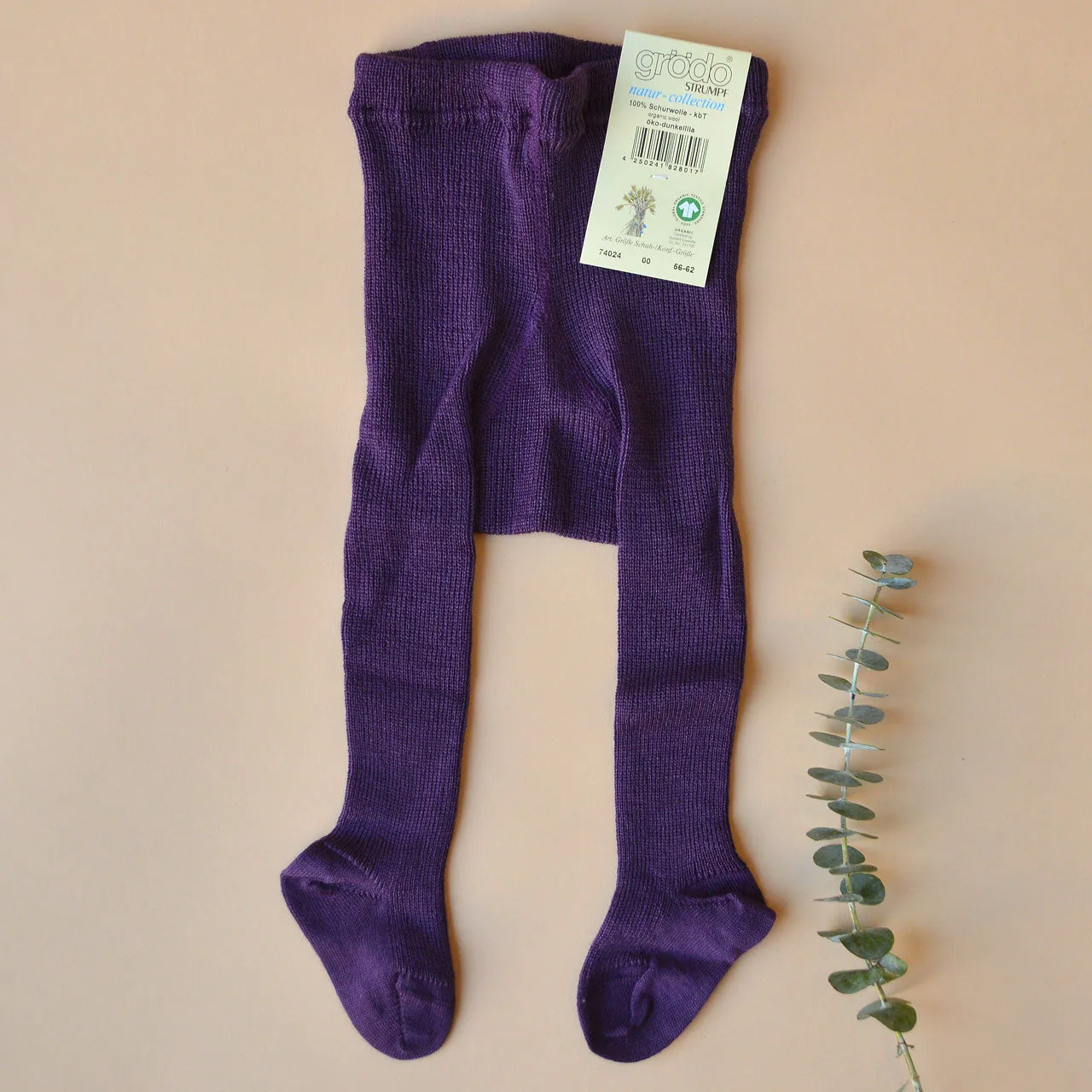 Baby Tights in 100% Organic Merino Wool (0-24m)