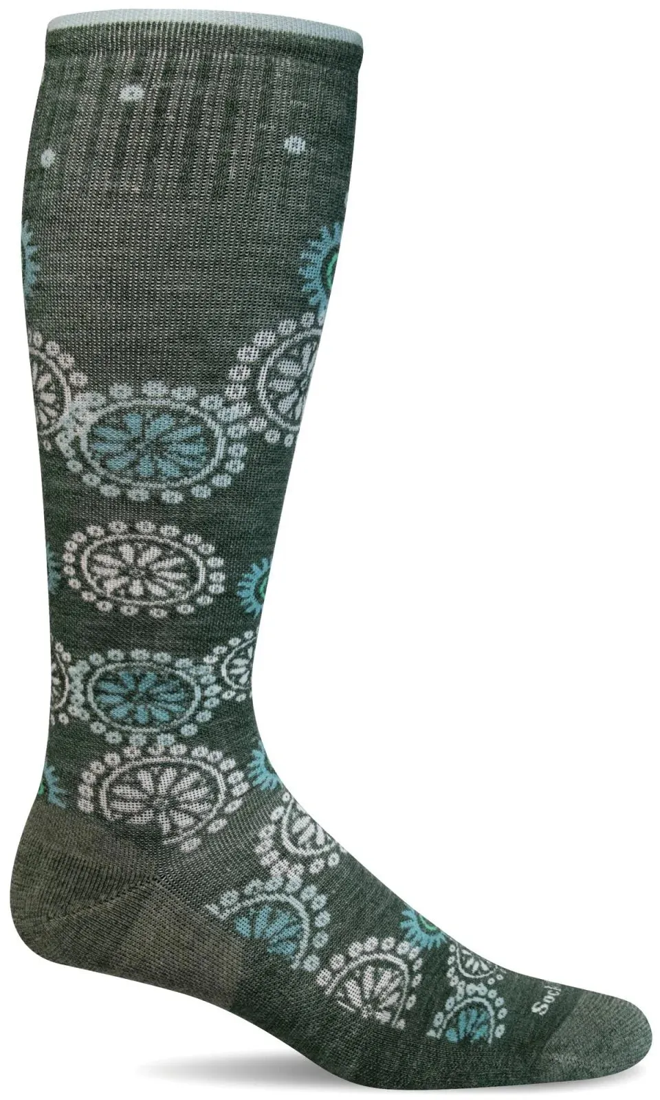 Block Print | Women's Moderate Compression Knee-High