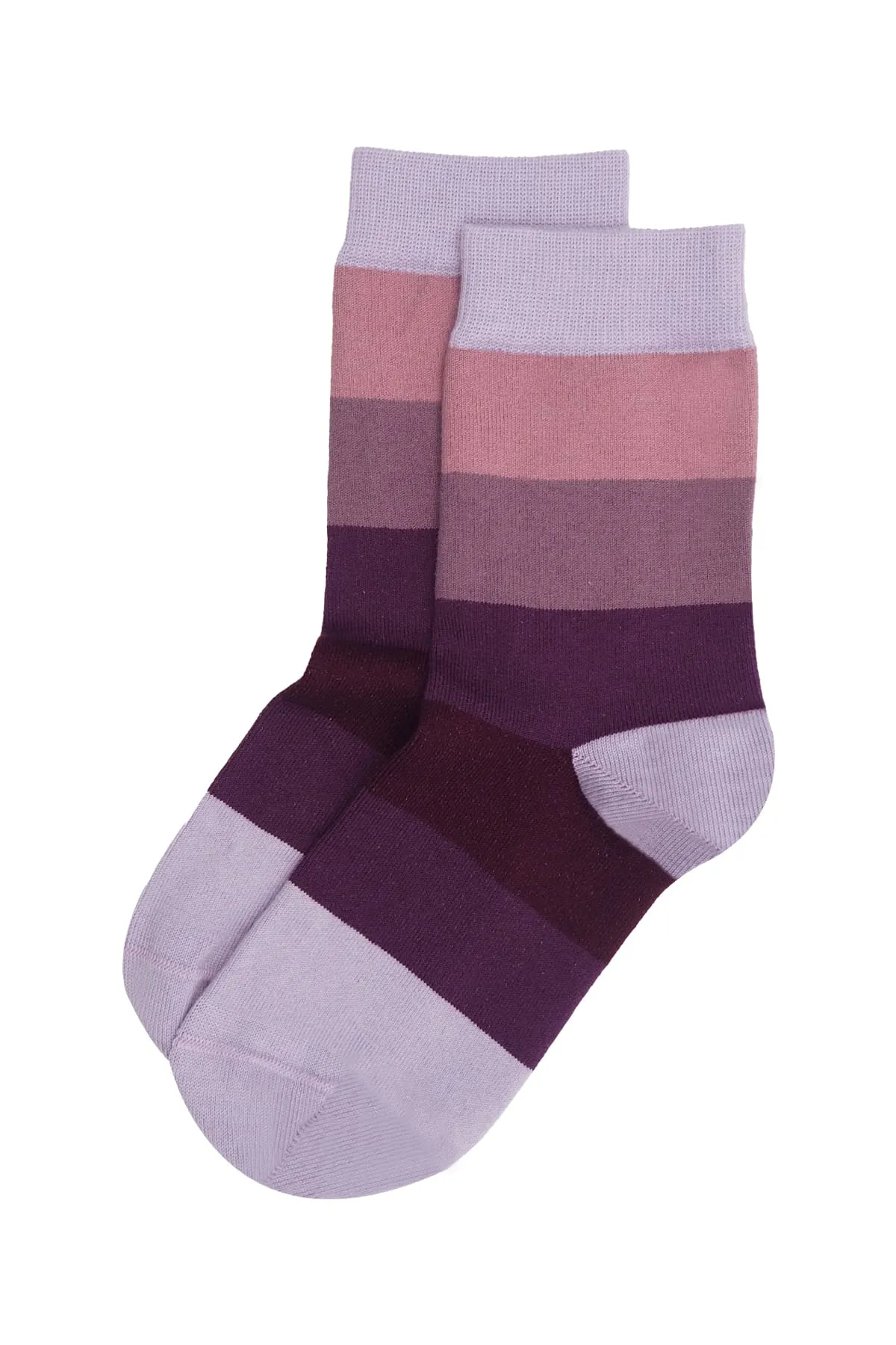 Block Stripe Women's Socks - Twilight