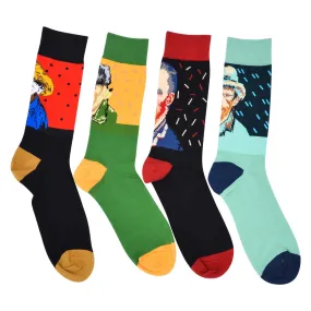 CANVAS Men's Socks，Crew 4 Pairs