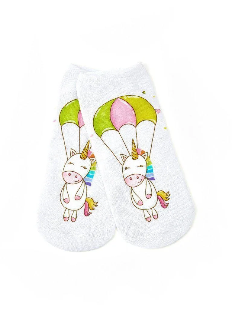 Cartoon Print Invisible Socks