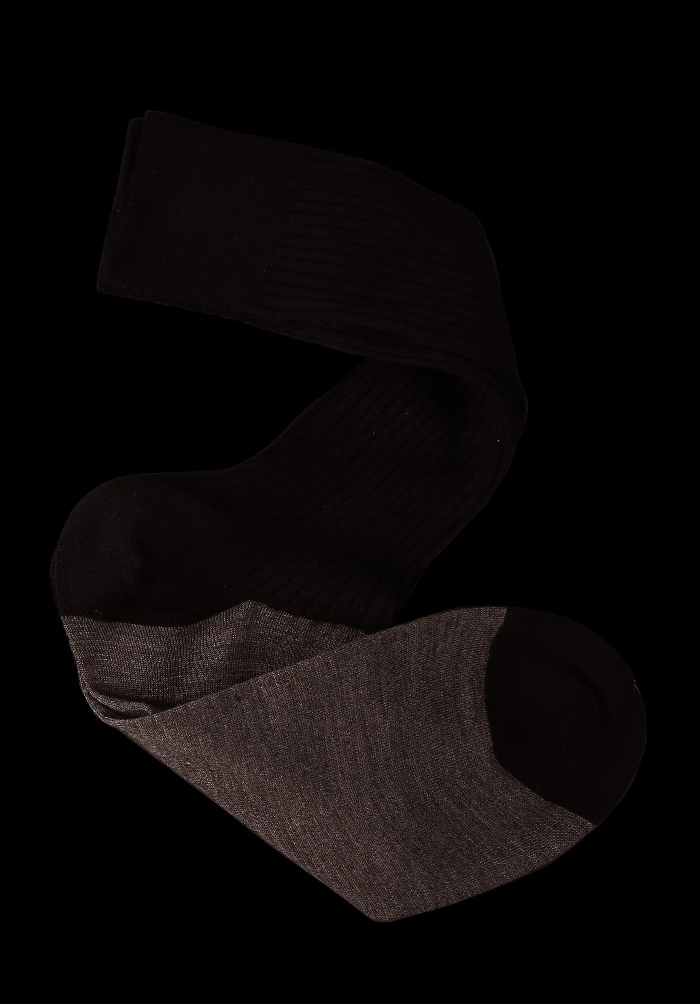 Cashmere   NZ Merino Color Block Mid-Calf