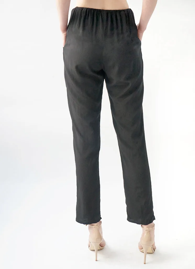 CECILE PANT (BLACK, BLACK PLUM, SAND, SAPPHIRE)