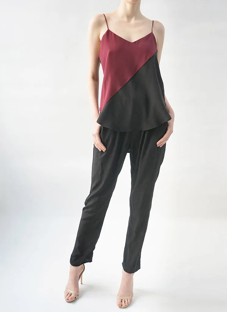 CECILE PANT (BLACK, BLACK PLUM, SAND, SAPPHIRE)