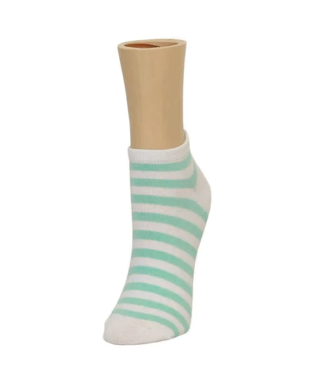 Classic Stripe Soft-Fit Cotton-Rich Low Cut Happy Sock