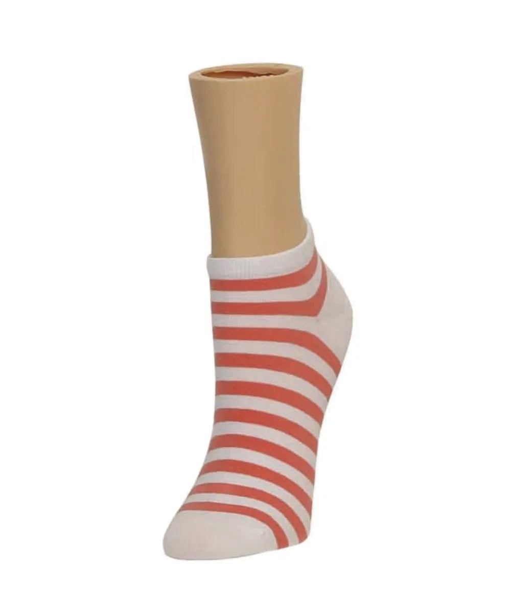 Classic Stripe Soft-Fit Cotton-Rich Low Cut Happy Sock