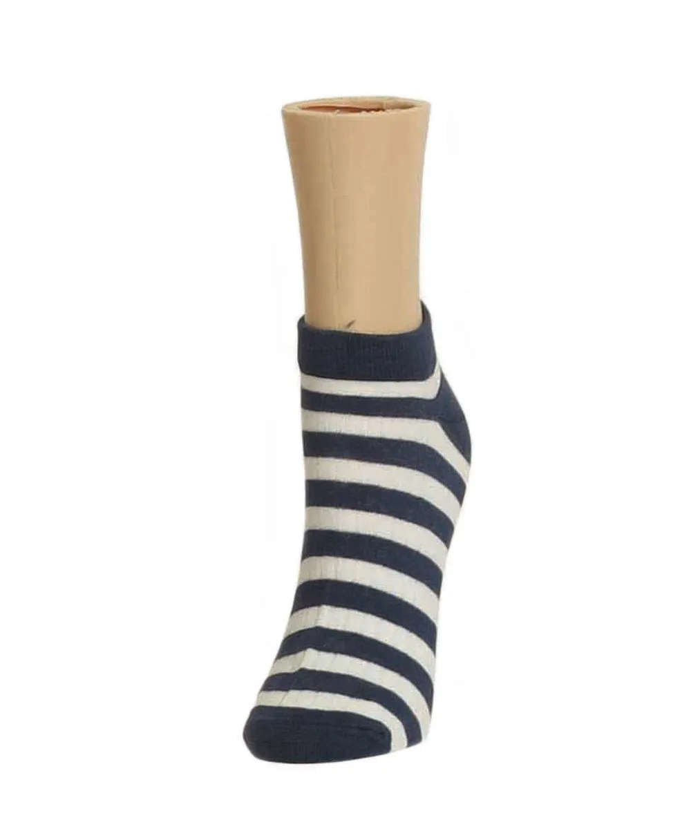 Color Striped Low-Cut Women's Anklet Socks