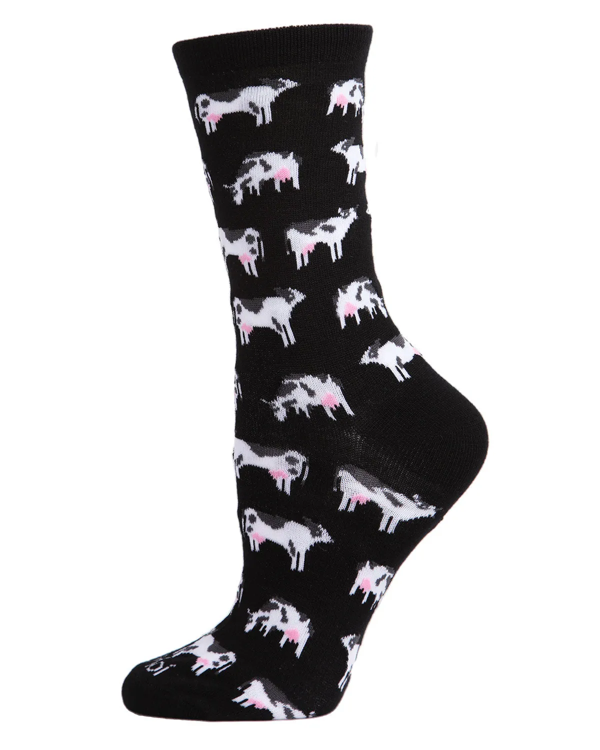 Cool Cows Bamboo Blend Crew Socks