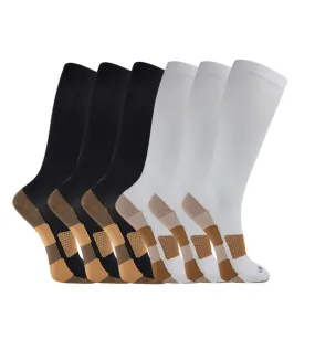 Copper Everyday Compression Socks (15-20mmHg) - 6 Pack