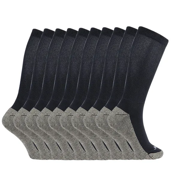 Copper Non-Binding Cushion Relaxed Fit Socks - 10 Pack