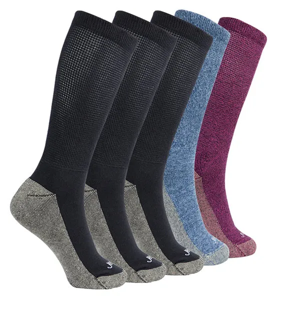 Copper Non-Binding Cushion Relaxed Fit Socks - 5 Pack