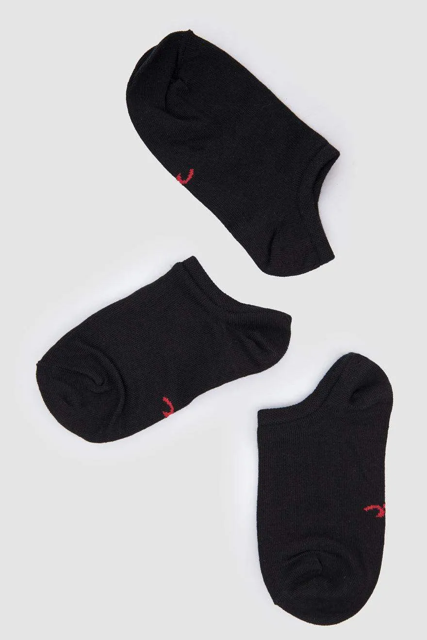 Cotton Ankle Socks - 3 Pairs