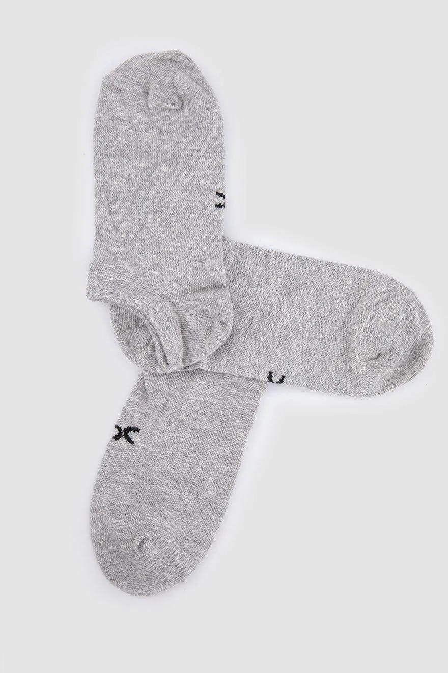 Cotton Ankle Socks - 3 Pairs