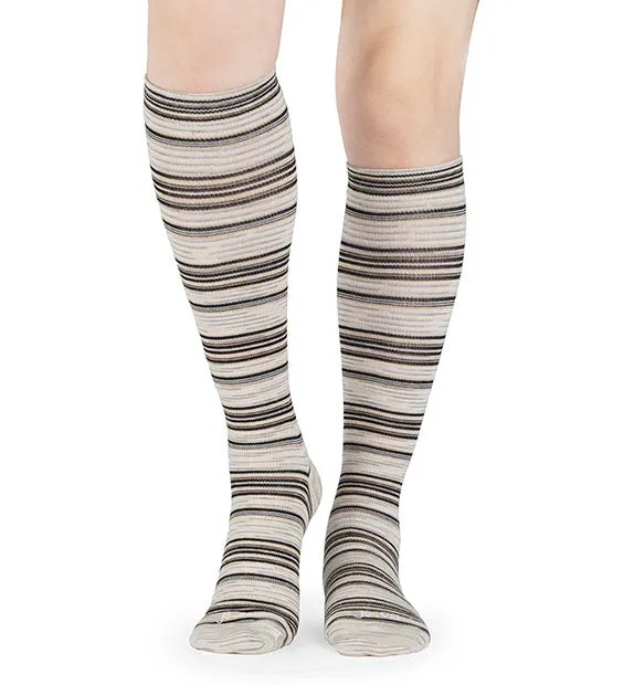 Cotton Everyday Compression Socks (15-20mmHg) - Feedstripes - 3 Pack