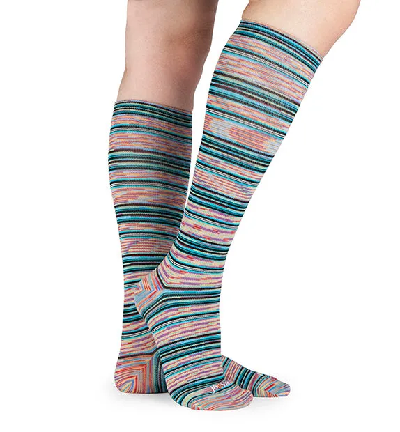 Cotton Everyday Compression Socks (15-20mmHg) - Feedstripes - 3 Pack