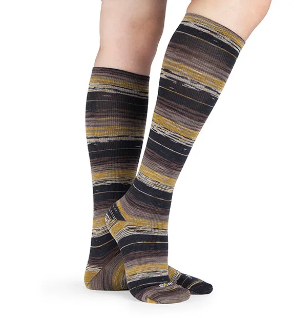 Cotton Everyday Compression Socks (15-20mmHg) - SpaceDye- 6 Pack