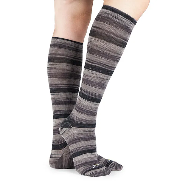 Cotton Everyday Compression Socks (15-20mmHg) - SpaceDye- 6 Pack