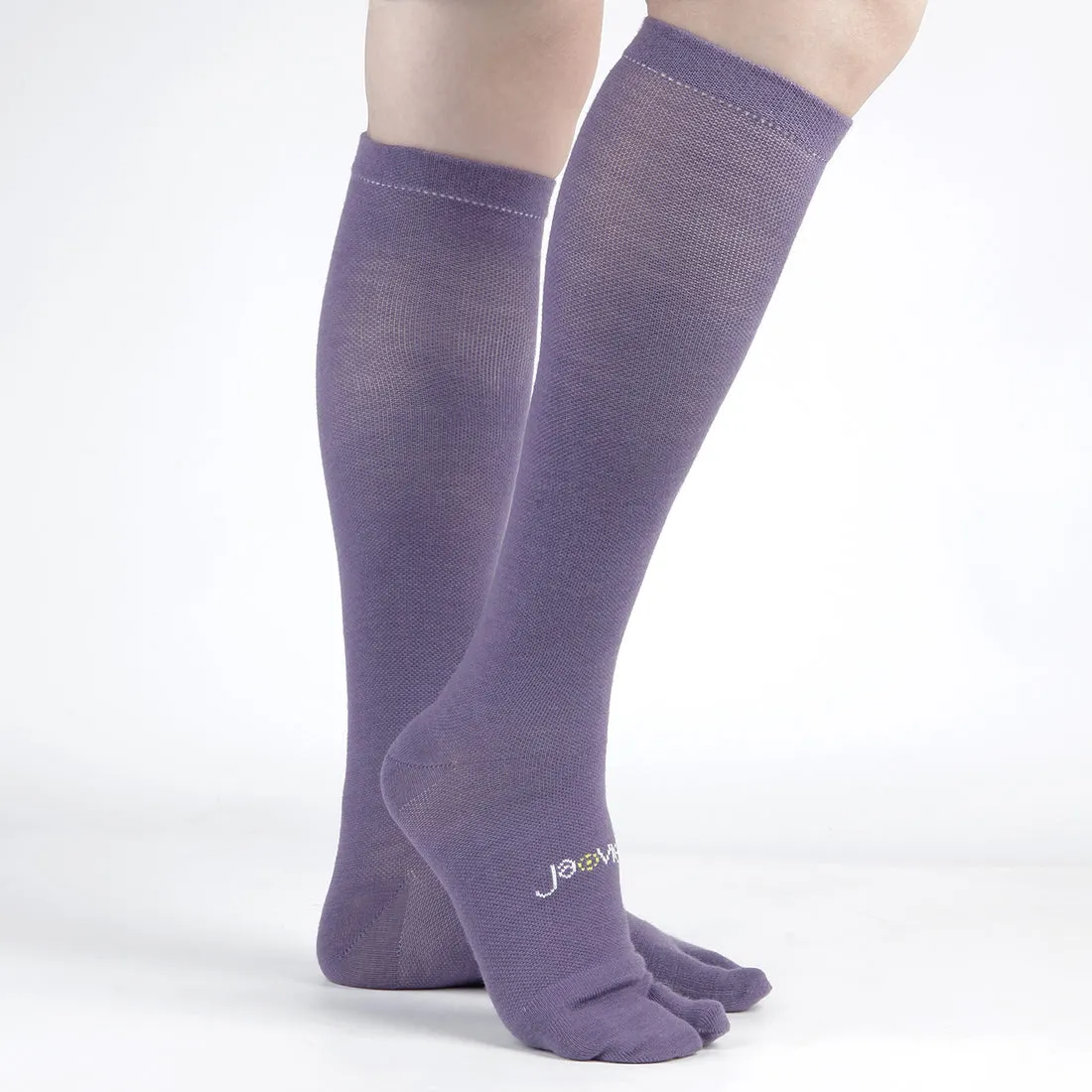 Cotton Everyday Split Toe Socks (15-20mmHg) - Solids