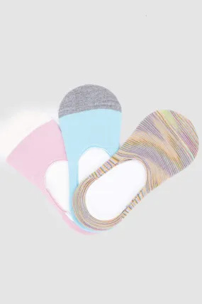 Cotton Invisible Socks - 3 Pairs