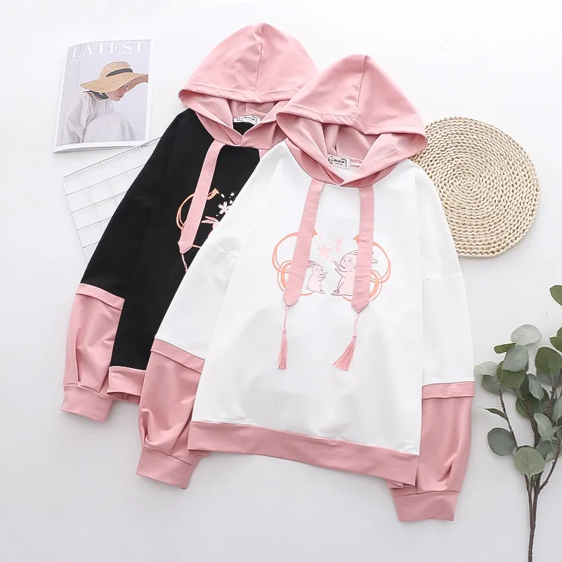 Cute cartoon print hoodie PL52663