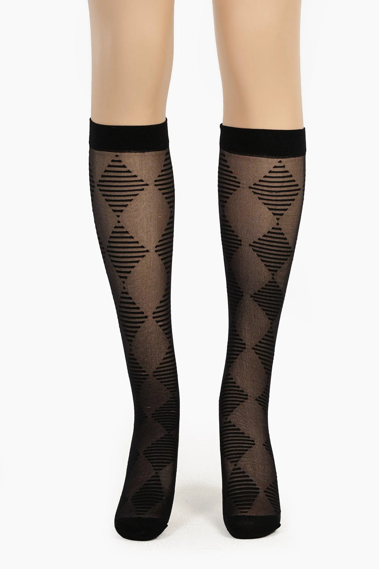 Diamonds Knee High Socks