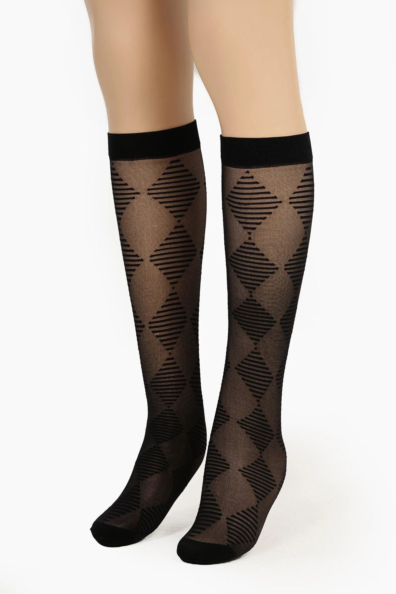 Diamonds Knee High Socks