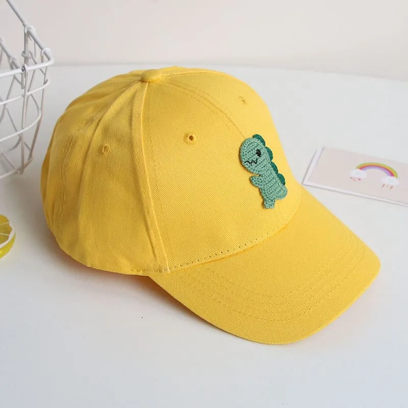 Dino Print Adjustable Kids Baseball Hat