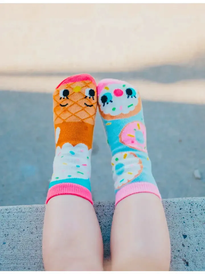 Donut and Ice Cream | Kids Socks | Mismatched Fun Socks