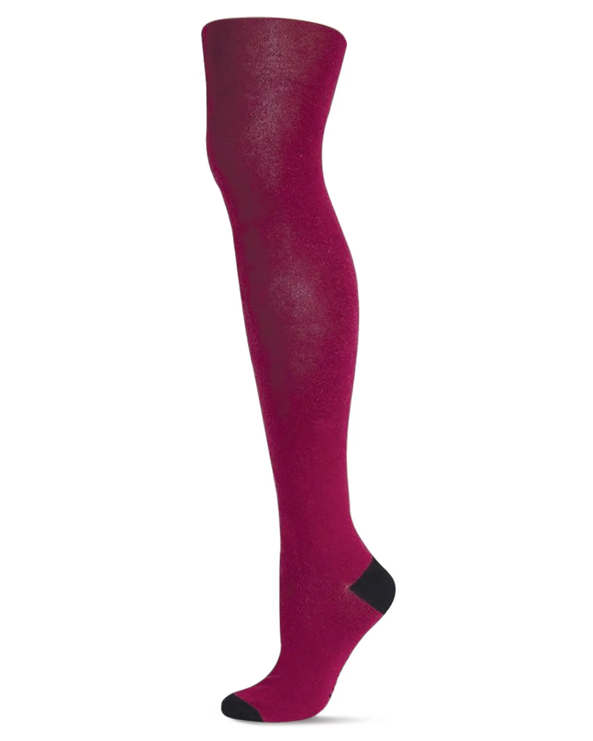 Double Standard Cotton Blend Thigh High Sock