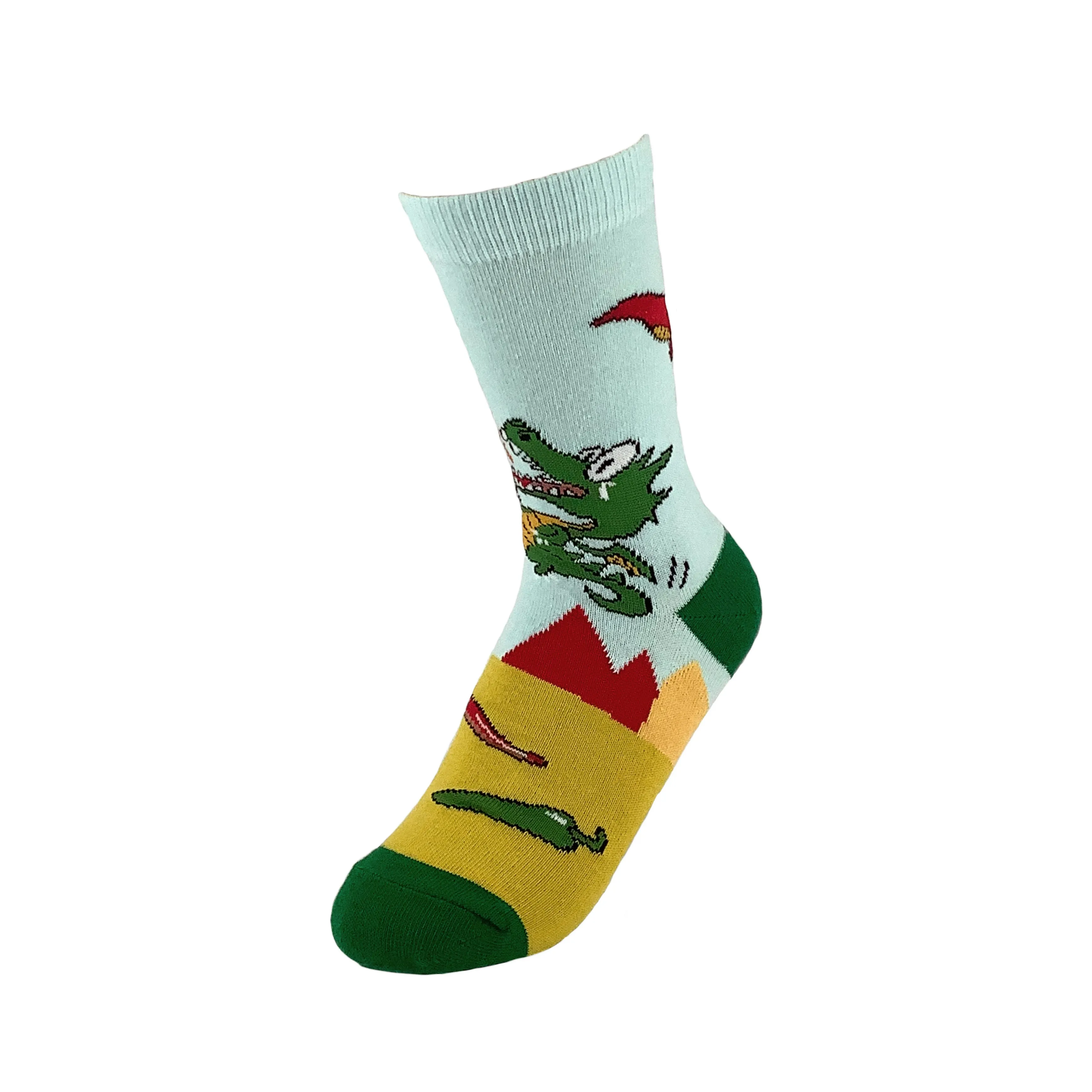 Dragon Pepper and Marshmallow Party Socks from the Sock Panda (Adult Small -  Shoe Sizes 2-5)