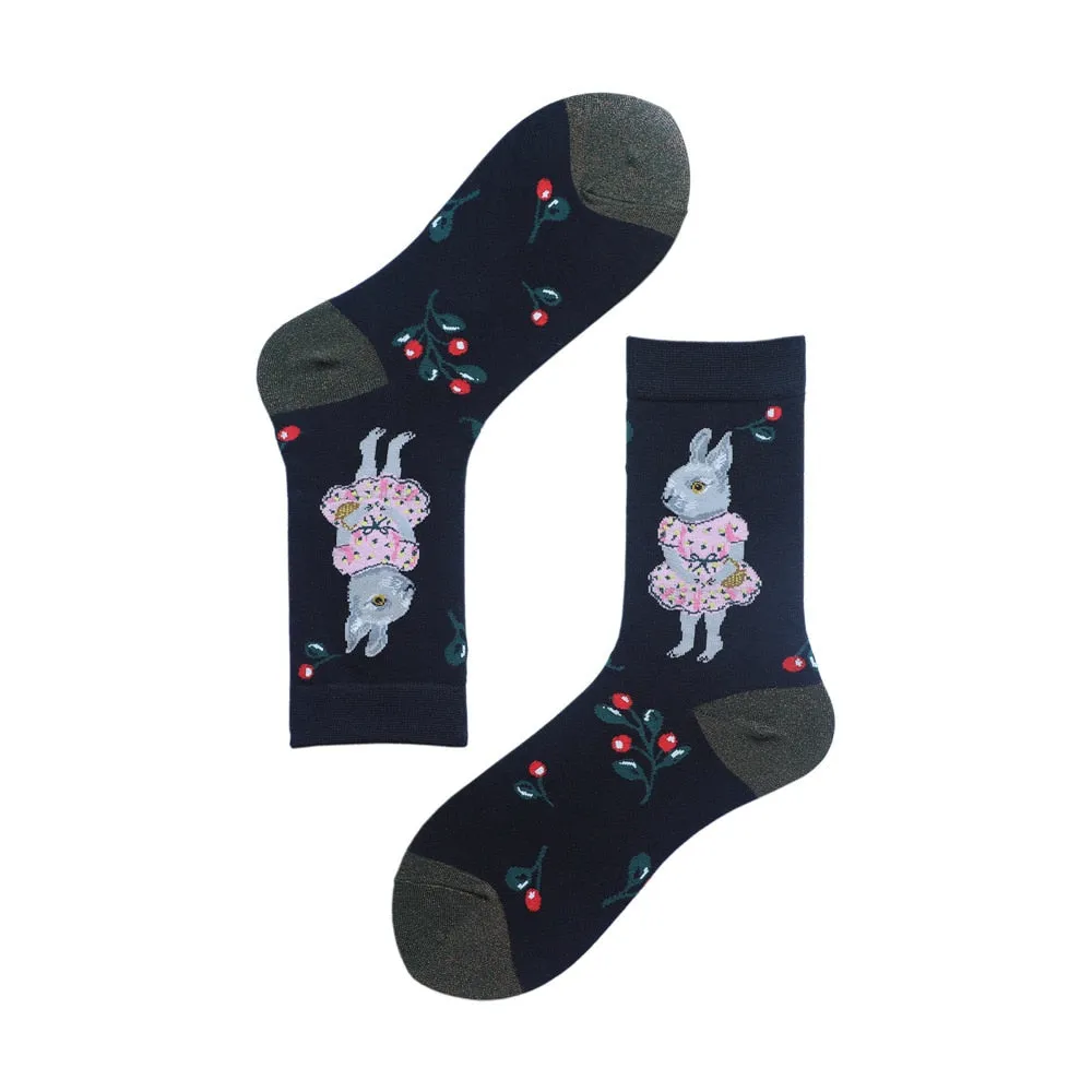 Fairytales- the Woodland Fairy Tale Animal Embroidered Sock Collection 21 Styles