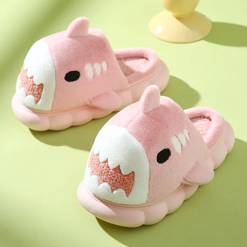 Fashion Thick Bottom Non-slip Plush Cotton Slippers