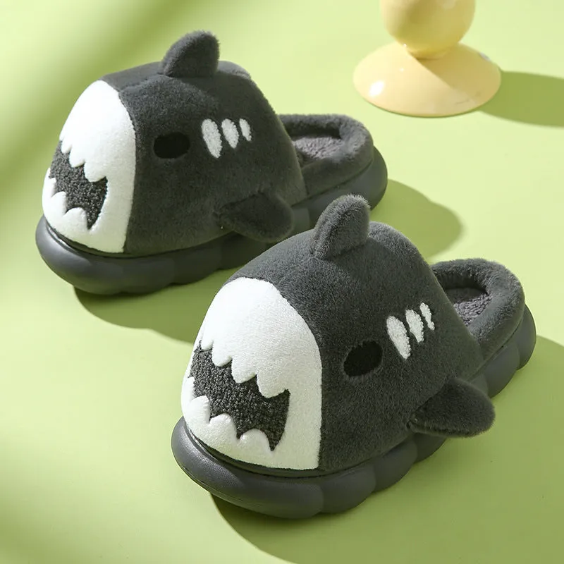 Fashion Thick Bottom Non-slip Plush Cotton Slippers