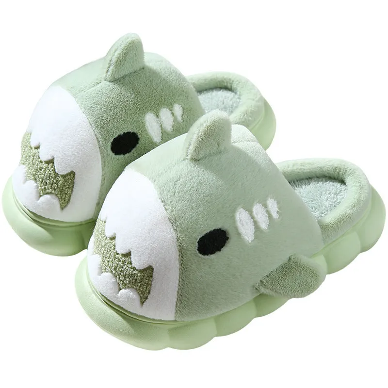 Fashion Thick Bottom Non-slip Plush Cotton Slippers