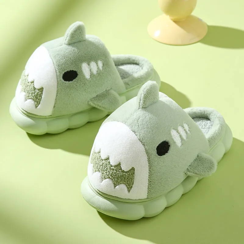 Fashion Thick Bottom Non-slip Plush Cotton Slippers