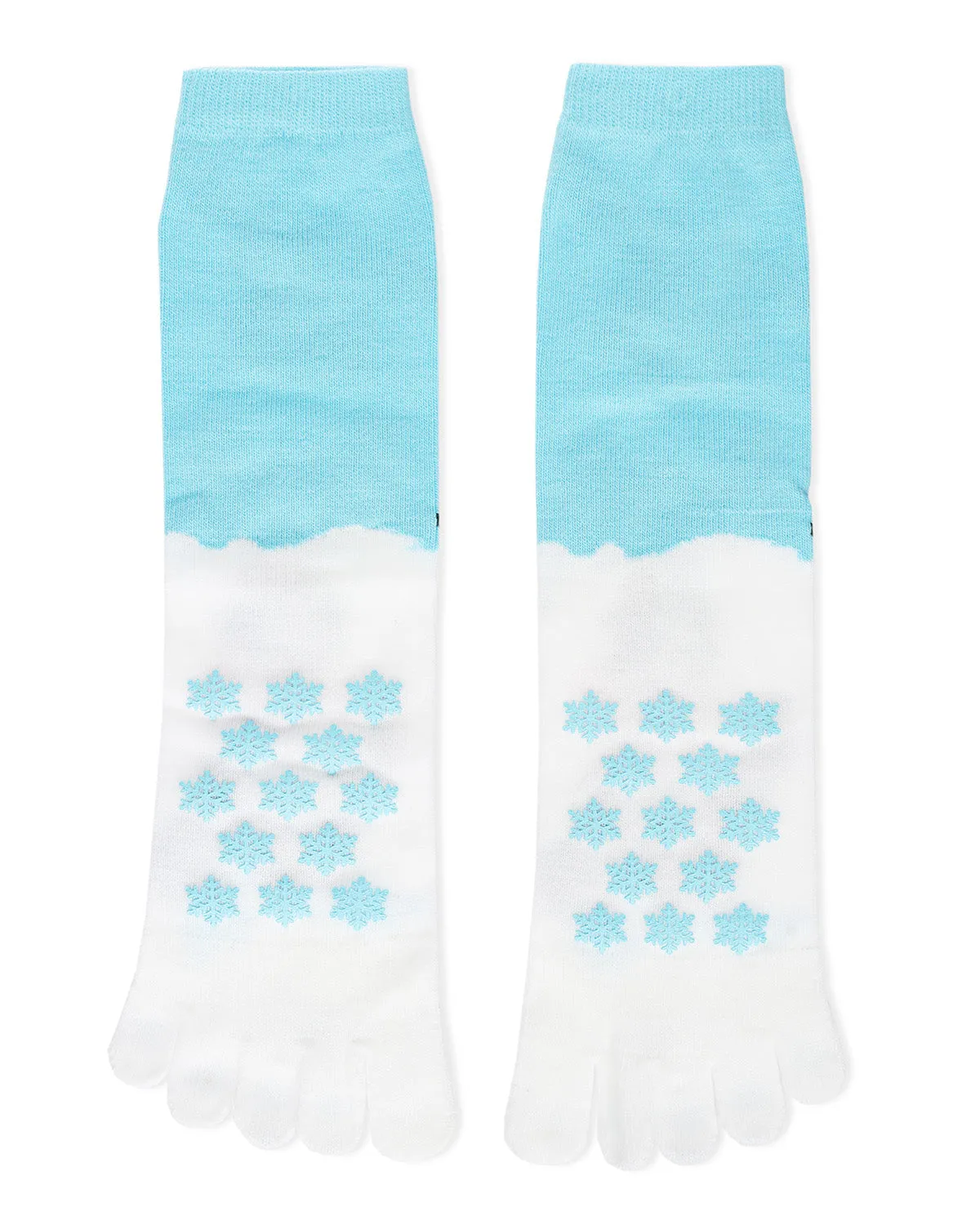 Festive Skiing Non-Skid Toe Socks