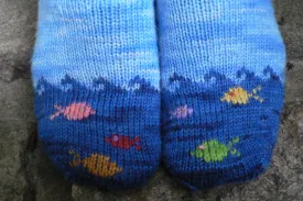 Fish in the Sea Sock Knitting Kit