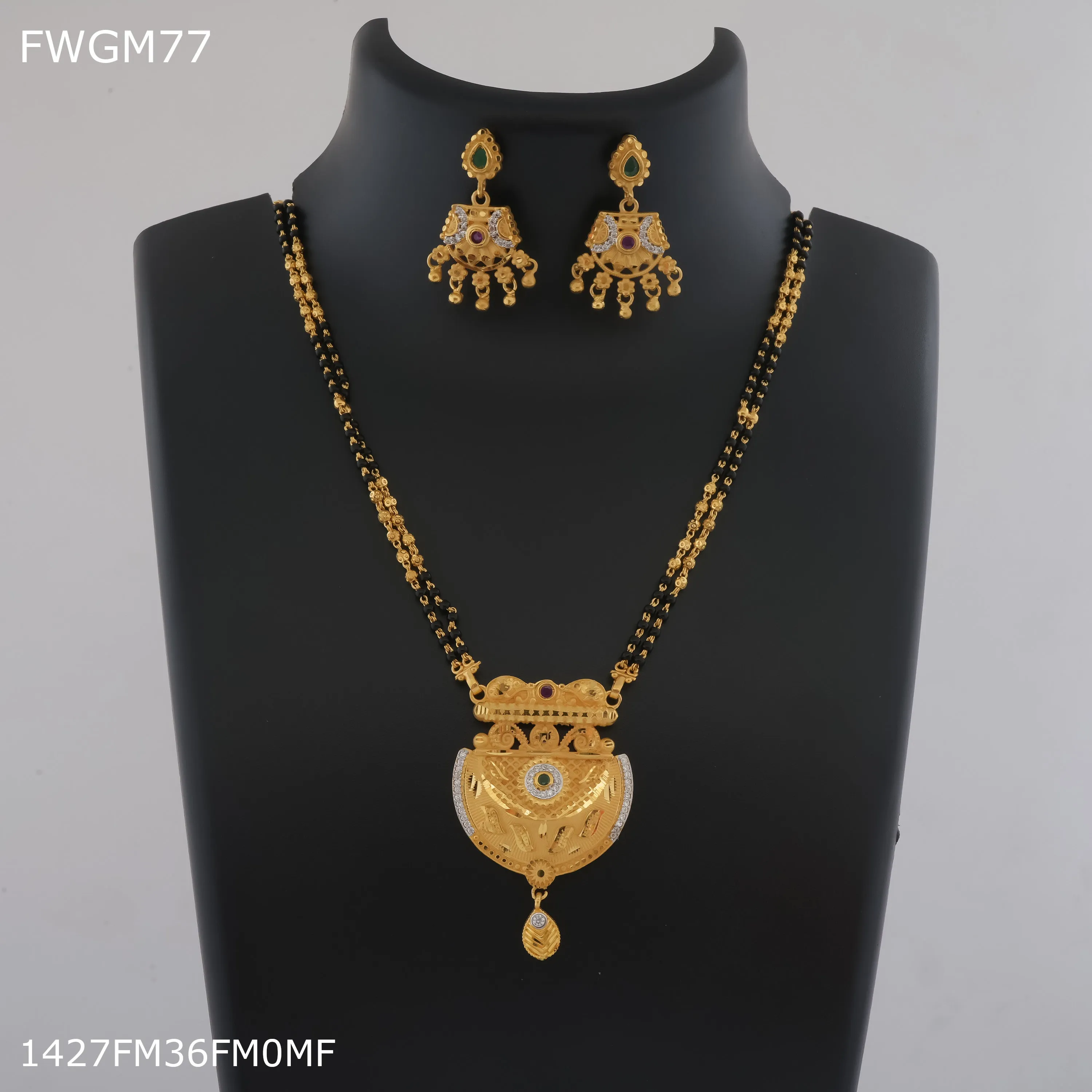 Freemen 1gm AD U cut mangalsutra for women - FWGM77