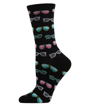 Future So Bright Bamboo Blend Crew Socks