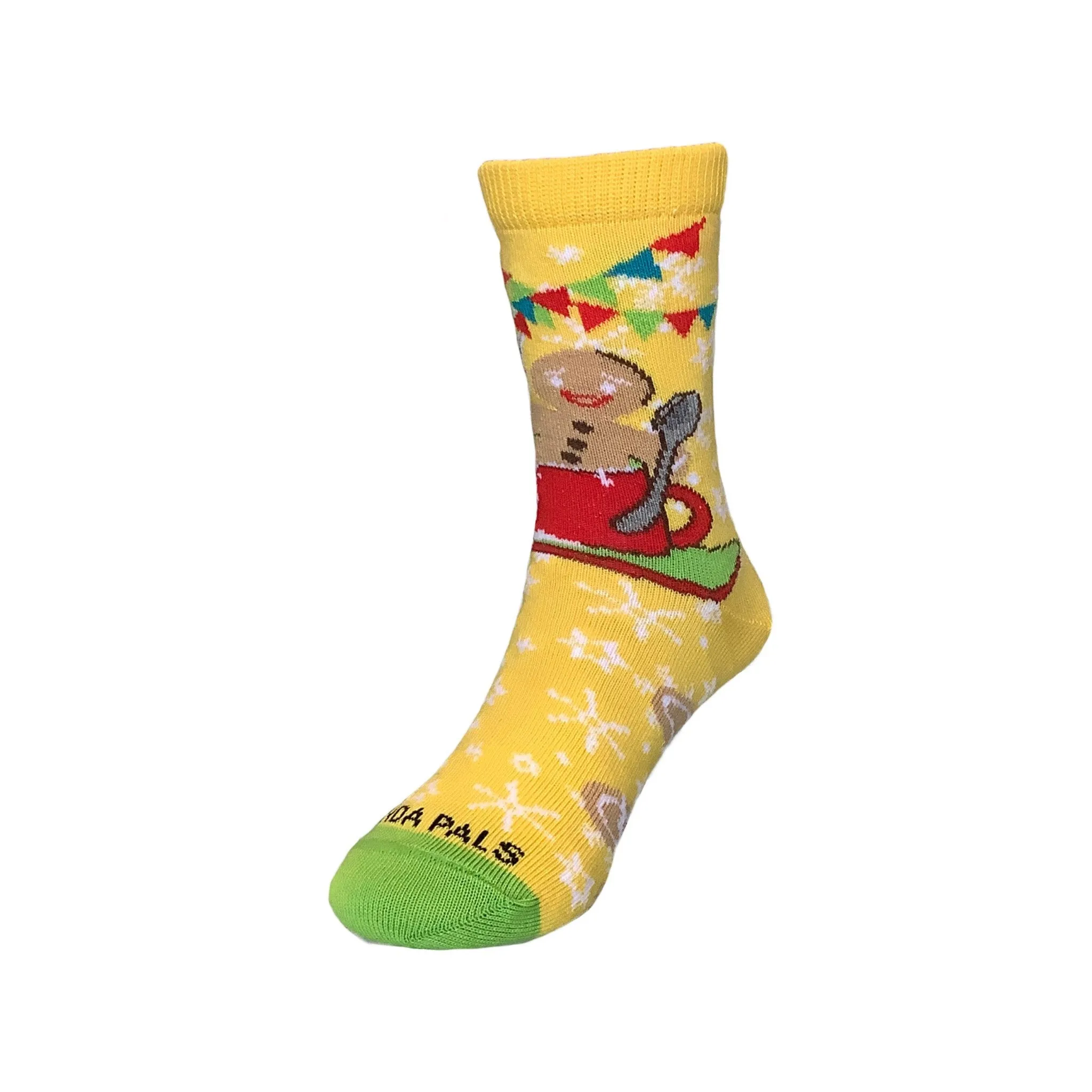 Gingerbread Man Milk Bath Socks from the Sock Panda (Ages 3-7)