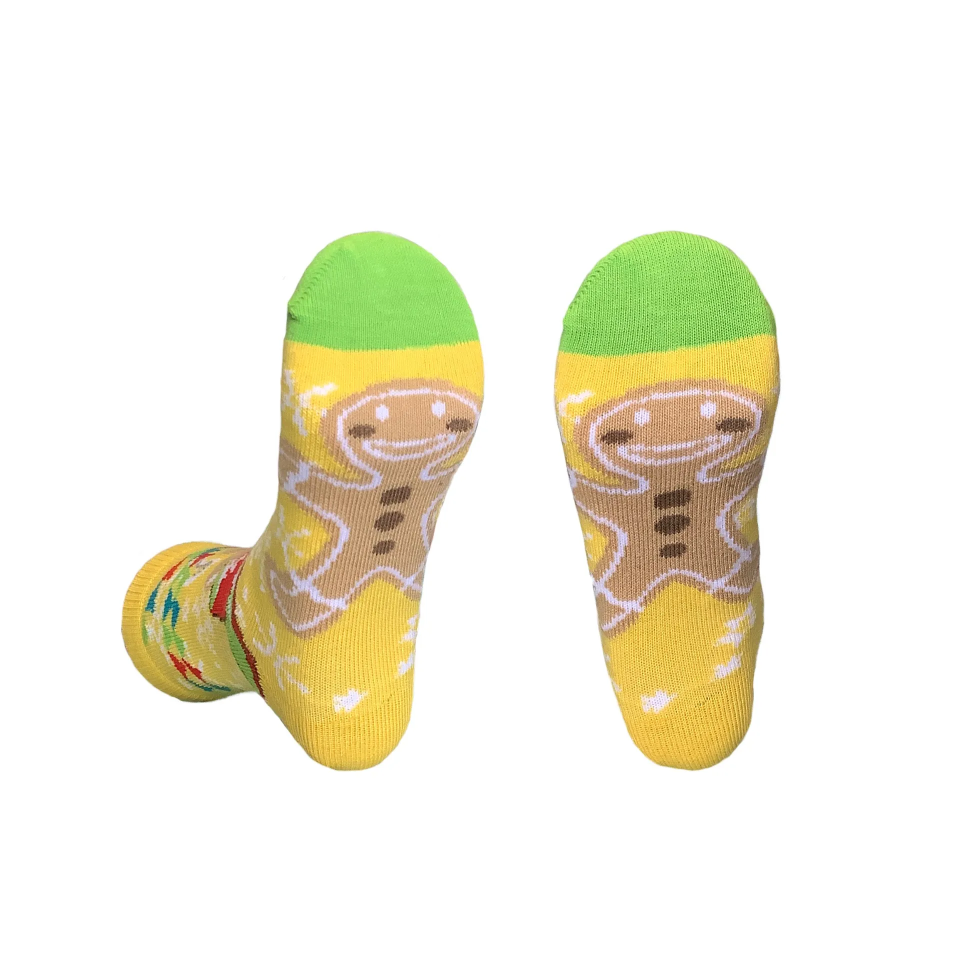 Gingerbread Man Milk Bath Socks from the Sock Panda (Ages 3-7)