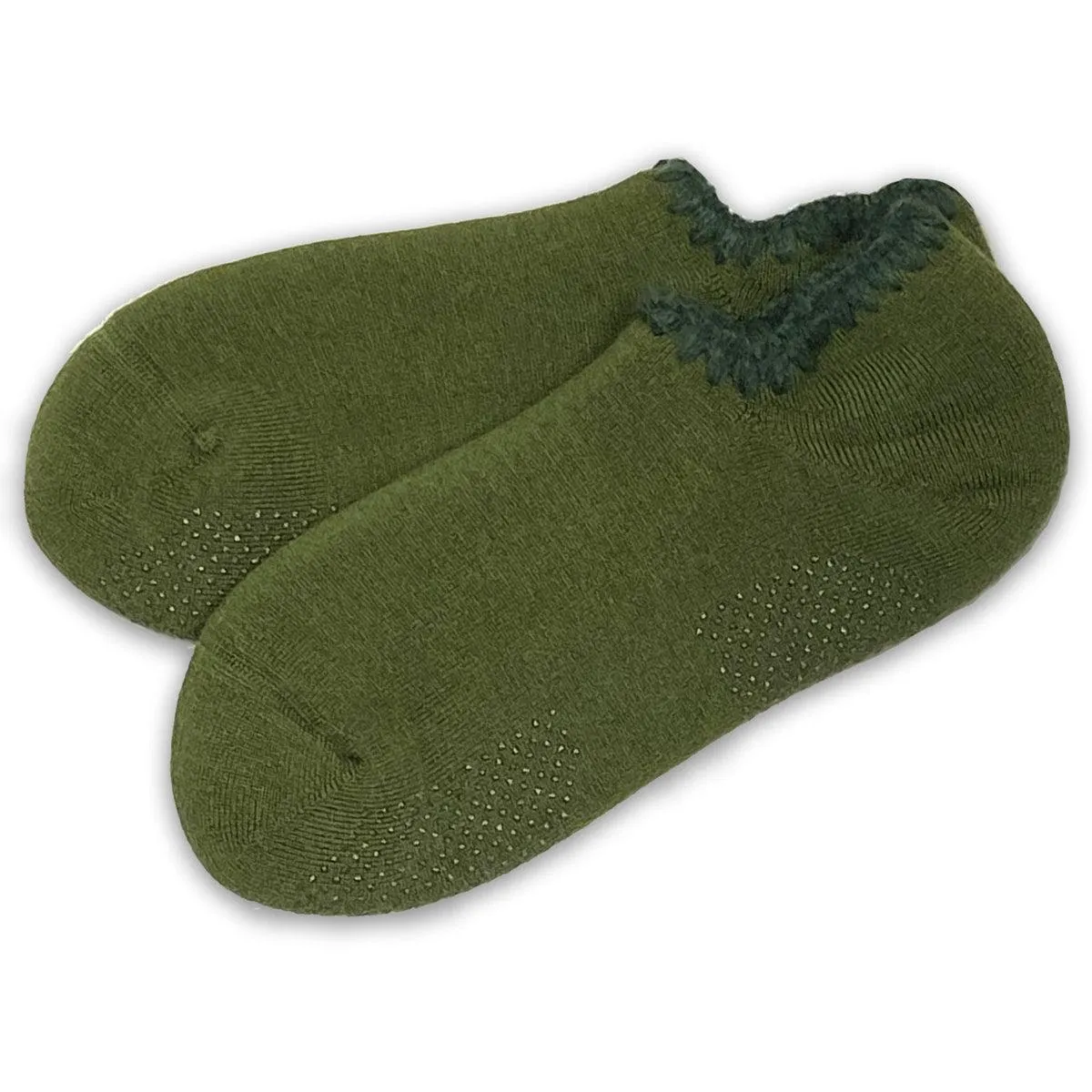 Handcrafted Slipper Socks | Wool with Grips | Large