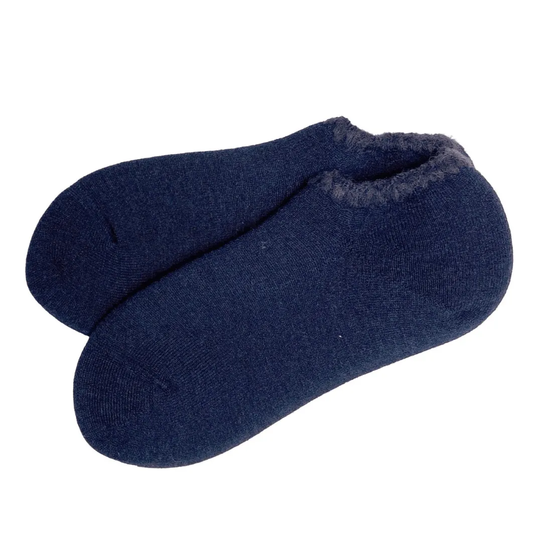 Handcrafted Slipper Socks | Wool with Grips | Large