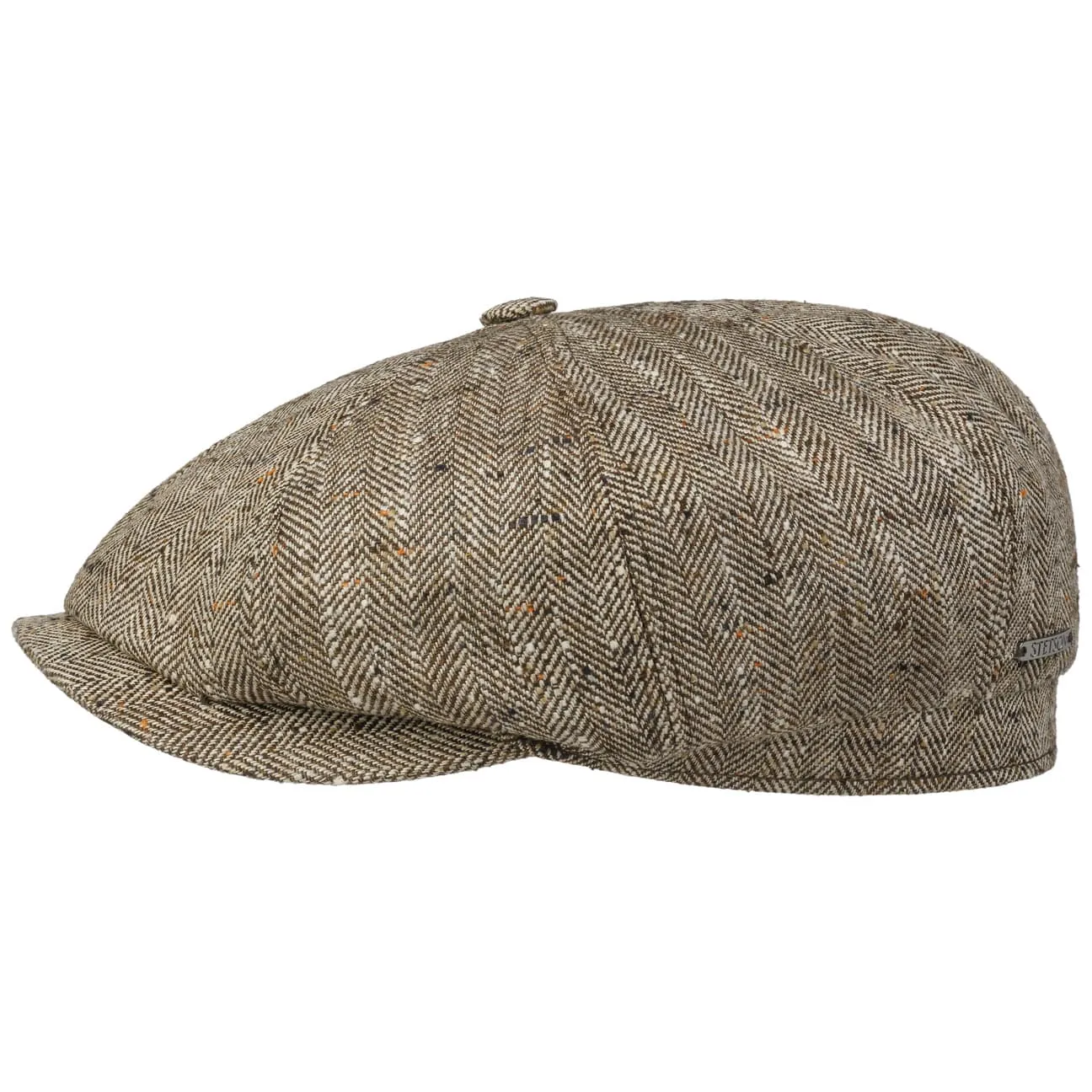 Hatteras Tweed Herringbone Newsboy by Stetson